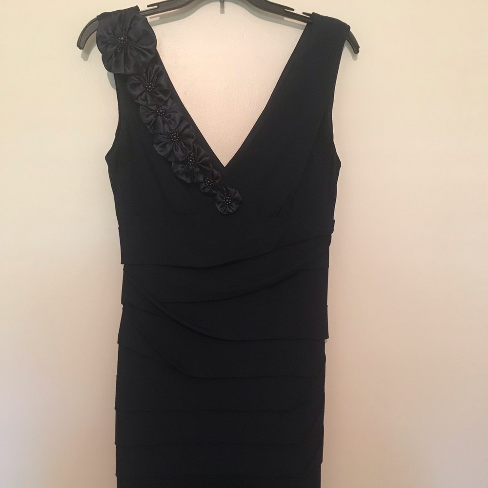 Connected Apparel Navy Blue Formal Dress